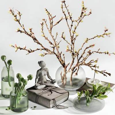 现代花瓶摆件 装饰陈设品 禅意雕塑 佛像